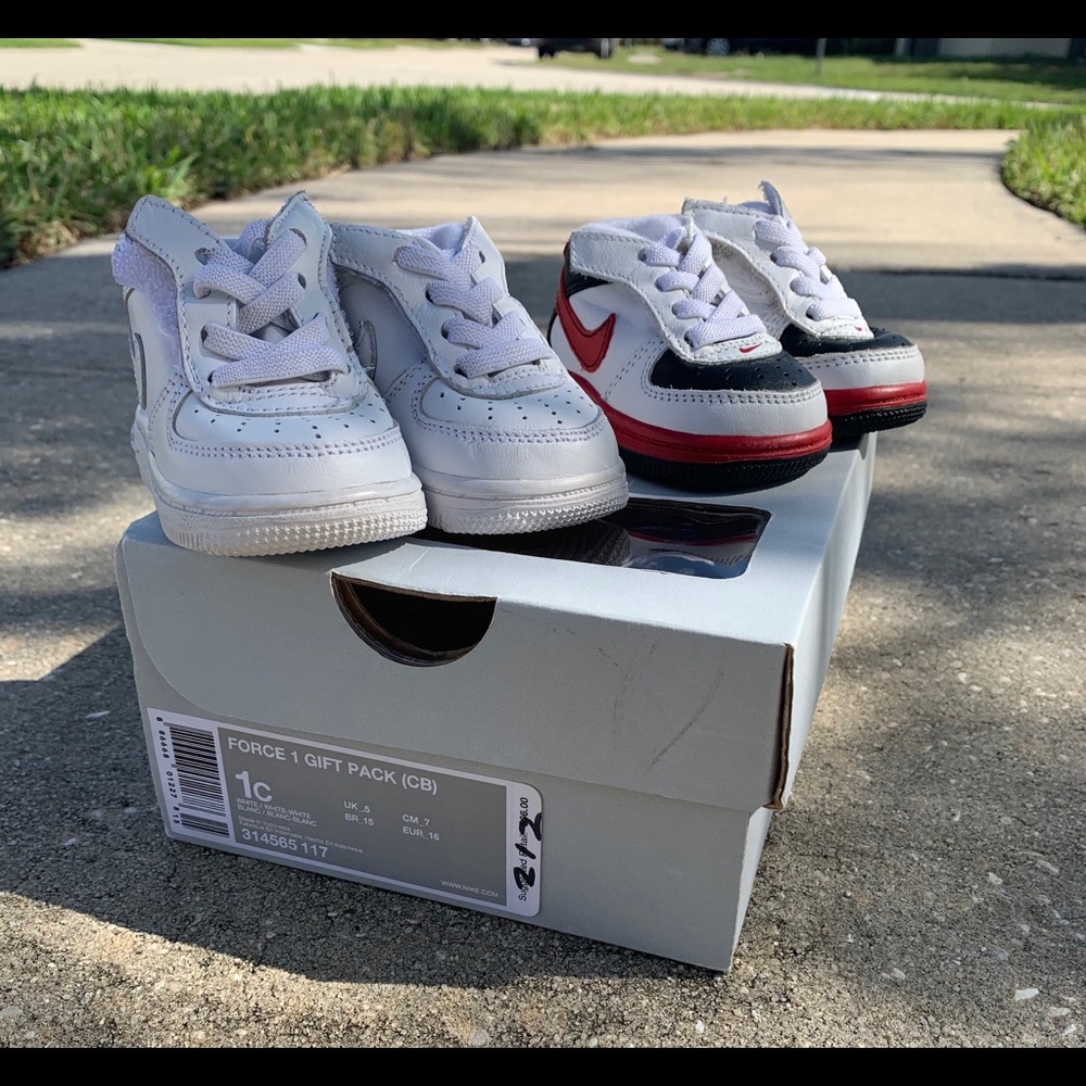 Two Pair Bundle Baby Air Force 1 Size 1C
